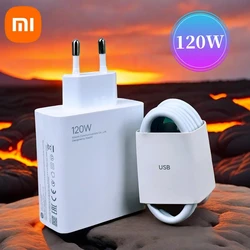המקורי xiaomi 120w מטען מהיר מטען מהיר eu מתאם חשמל עבור מיל 14 אולטרה 13t פרו 12s טלפון drmi k70 k60 k60 טלפון
