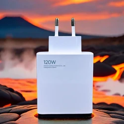המקורי xiaomi 120w מטען מהיר מטען מהיר eu מתאם חשמל עבור מיל 14 אולטרה 13t פרו 12s טלפון drmi k70 k60 k60 טלפון