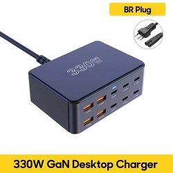 מטען 800W USB C GaN 100W PD3.0 PPS QC3.0 תחנת טעינה מהירה מרובה פורטים עבור iPhone 15 16 Samsung Macbook Pro מחשבים ניידים טאבלטים