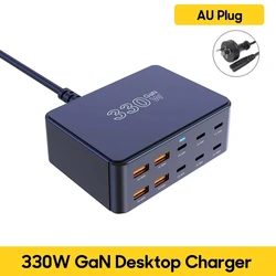 מטען 800W USB C GaN 100W PD3.0 PPS QC3.0 תחנת טעינה מהירה מרובה פורטים עבור iPhone 15 16 Samsung Macbook Pro מחשבים ניידים טאבלטים