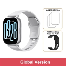 שעון חכם פעיל Xiaomi Redmi Watch 5 גרסה גלובלית חדשה עם תצוגה 2 אינץ', שיחת בלוטות' ו-140+ מצבי ספורט, עמיד במים עד 5ATM