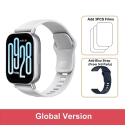 שעון חכם פעיל Xiaomi Redmi Watch 5 גרסה גלובלית חדשה עם תצוגה 2 אינץ', שיחת בלוטות' ו-140+ מצבי ספורט, עמיד במים עד 5ATM