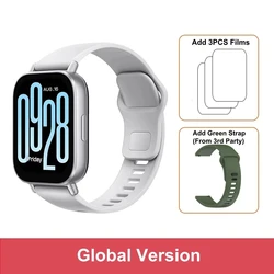 שעון חכם פעיל Xiaomi Redmi Watch 5 גרסה גלובלית חדשה עם תצוגה 2 אינץ', שיחת בלוטות' ו-140+ מצבי ספורט, עמיד במים עד 5ATM